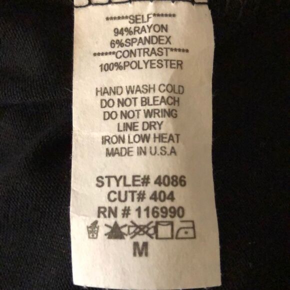 Ginger G Asymmetrical Black Open Front Cardigan Faux Leather Trim Medium - Picture 8 of 10